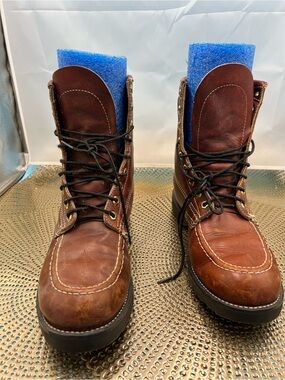Tom McAm vintage moc toe work boots men 8.5 USA